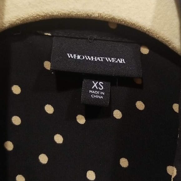Who What Where Black Blouse Size XS - Picture 3 of 5